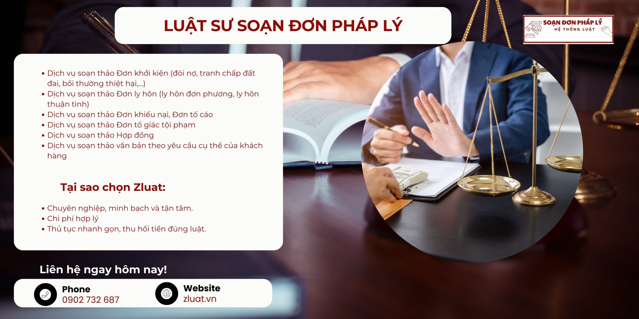 [LUẬT SƯ SOẠN ĐƠN PHÁP LÝ UY TÍN] – Trọn gói hỗ trợ soạn văn bản pháp lý theo yêu cầu tại khu vực xã Lai Hòa, Cần Thơ - Ảnh 1